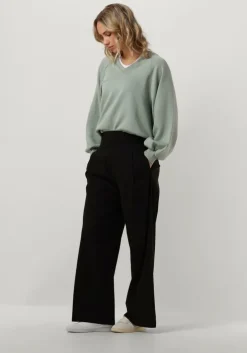 zwarte semicouture wijde broek s4sk24 trousers