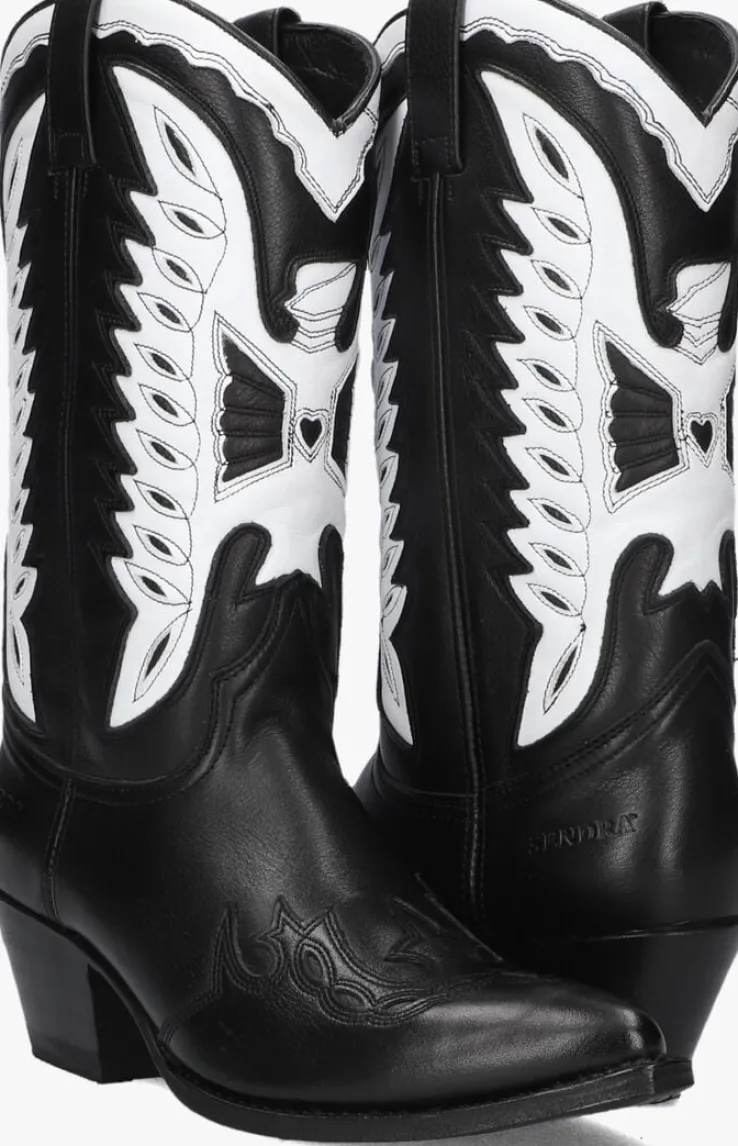 zwarte sendra cowboylaarzen 17294