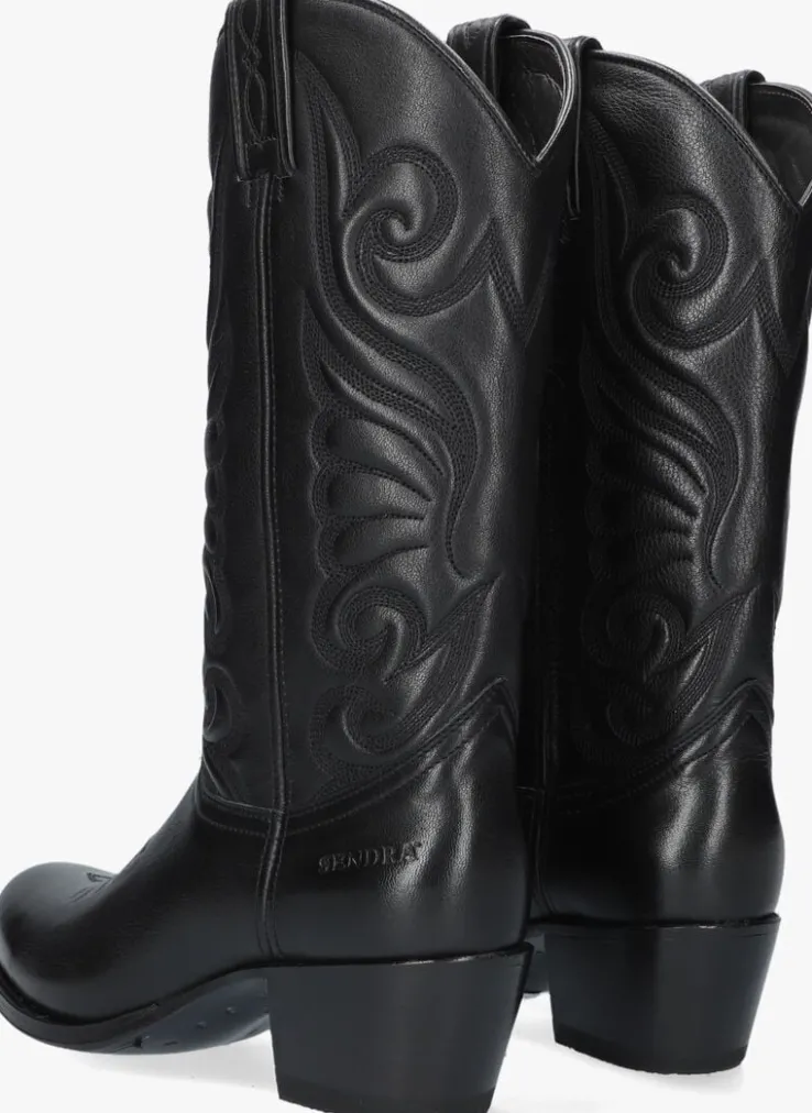 zwarte sendra cowboylaarzen 11627