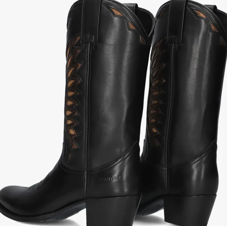 zwarte sendra cowboylaarzen 18802