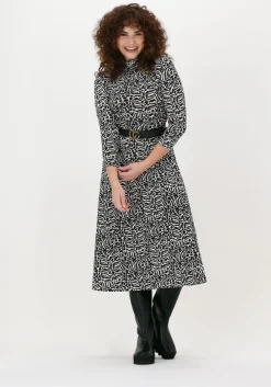 zwarte set midi jurk 73913