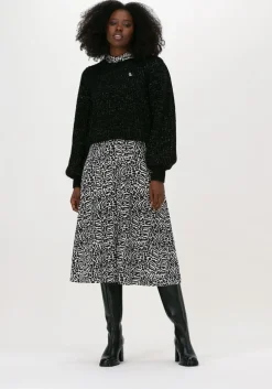 zwarte set midi jurk 73913