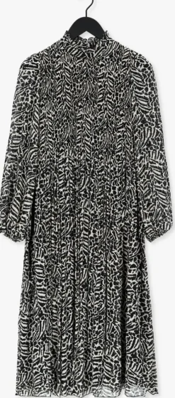 zwarte set midi jurk 73912