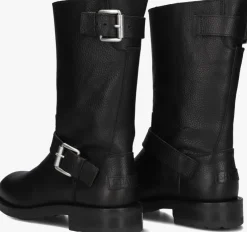 zwarte shabbies biker boots alyd mia