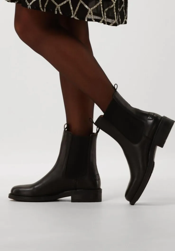 zwarte shabbies chelsea boots dean shelley