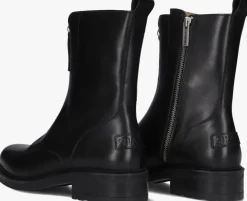 zwarte shabbies enkelboots dean zipa