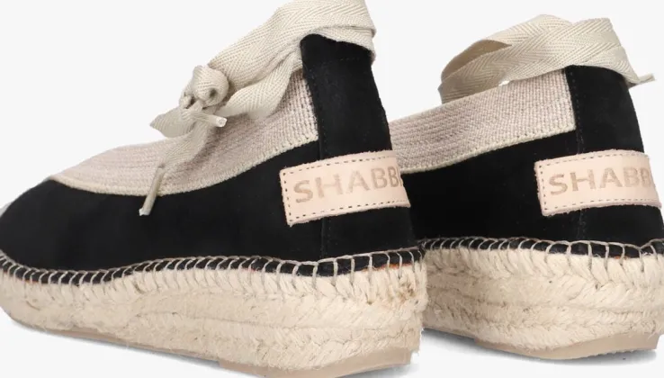 zwarte shabbies espadrilles palma