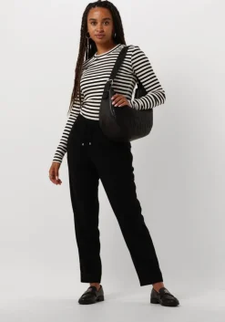 zwarte shabbies schoudertas platanino herringbone