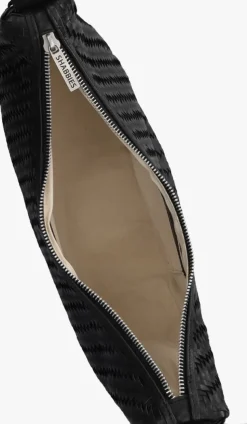 zwarte shabbies schoudertas platanino herringbone