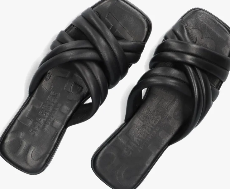 zwarte shabbies slippers 170020249
