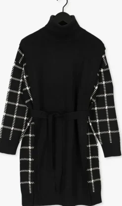 zwarte silvian heach midi jurk dress rokama