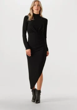 zwarte silvian heach midi jurk midi dress kirundo
