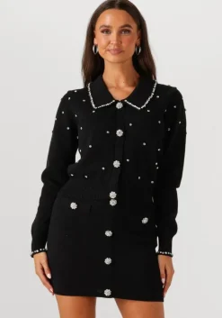 zwarte silvian heach vest cardigan nolley