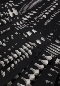 zwarte simple midirok woven skirt