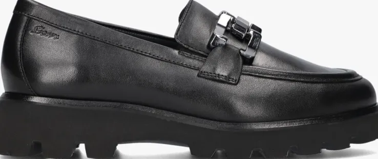 zwarte sioux loafers meredira