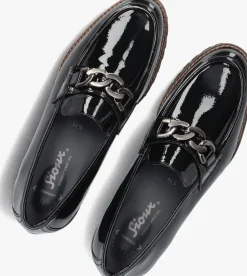 zwarte sioux loafers meredith