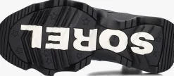 zwarte sorel hoge sneakers kinetic impact puffy zip dames