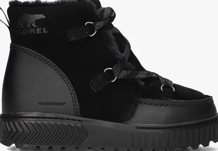 zwarte sorel snowboots ona ave alpine boot dames