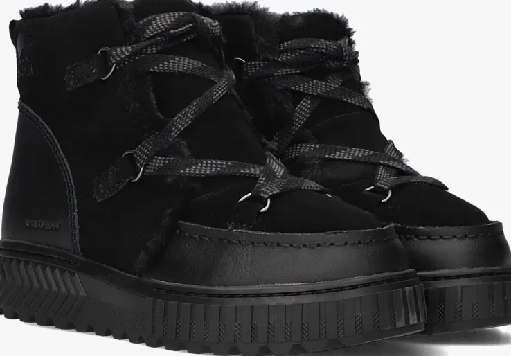 zwarte sorel snowboots ona ave alpine boot dames