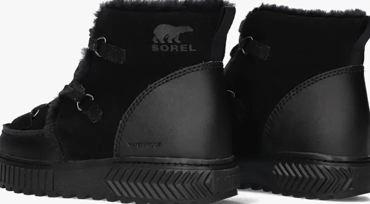 zwarte sorel snowboots ona ave alpine boot dames