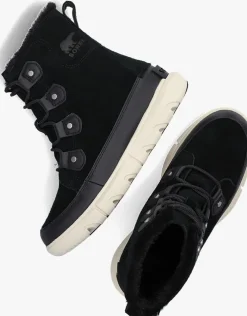 zwarte sorel vachtlaarzen sorel explorer ii joan faux fur wp