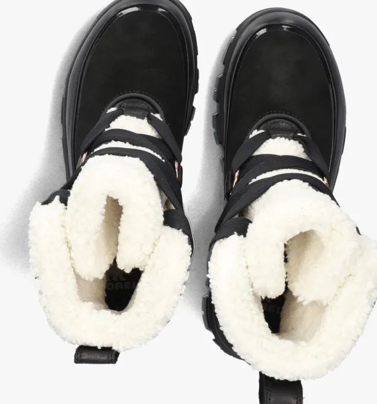 zwarte sorel veterboots torino v resort dames