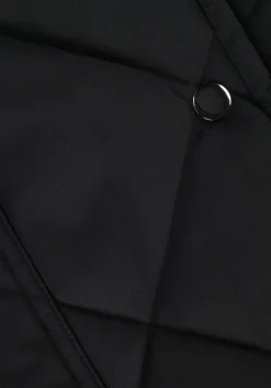 zwarte stand studio gewatteerde jas sage coat