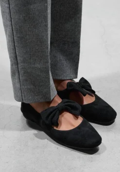 zwarte stefano lauran ballerina's bailarina lazo