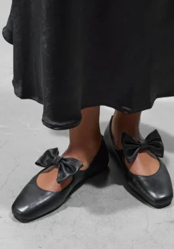 zwarte stefano lauran ballerina's bailarina lazo