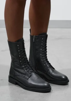 zwarte stefano lauran enkellaarsjes b5666