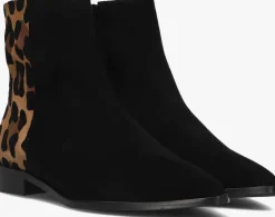 zwarte stefano lauran enkellaarsjes 22103