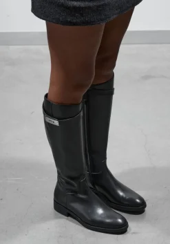 zwarte stefano lauran hoge laarzen 599-09