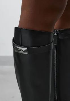 zwarte stefano lauran hoge laarzen 599-09