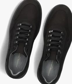 zwarte stefano lauran lage sneakers lj2502