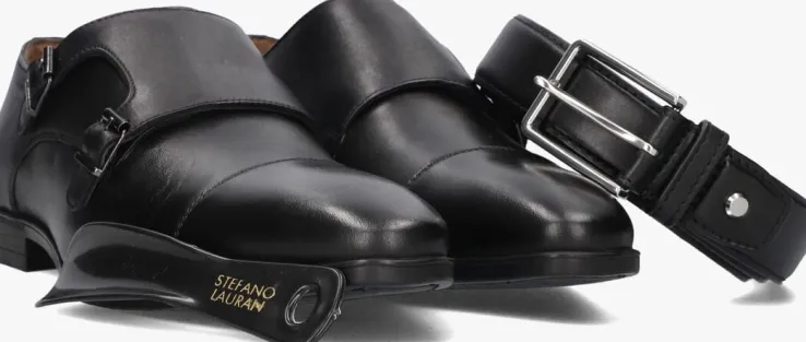 zwarte stefano lauran nette schoenen stefano lauran gesp