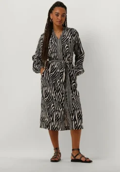 zwarte stella forest midi jurk e24ro053