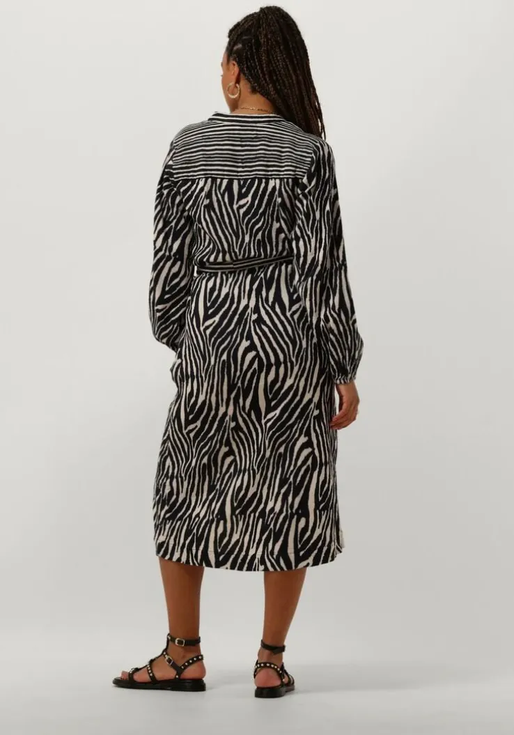 zwarte stella forest midi jurk e24ro053