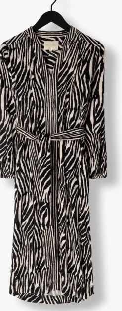 zwarte stella forest midi jurk e24ro053