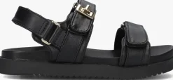 zwarte steve madden platte sandalen jmona