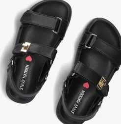 zwarte steve madden platte sandalen jmona