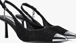 zwarte steve madden slingbacks vixyn