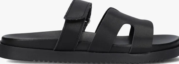 zwarte steve madden slippers missile