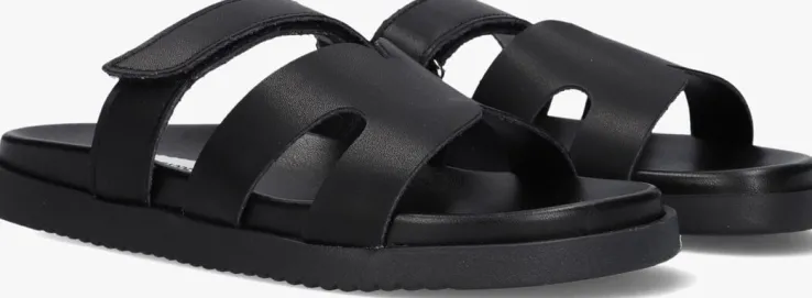 zwarte steve madden slippers missile