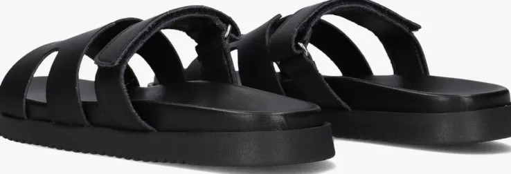 zwarte steve madden slippers missile