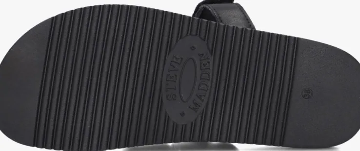 zwarte steve madden slippers missile