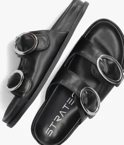 zwarte strategia slippers f69 led