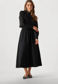 zwarte summum blouses blouse crispy poplin diamants