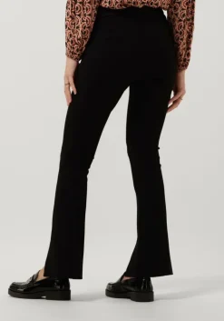 zwarte summum flared broek trousers punto milano