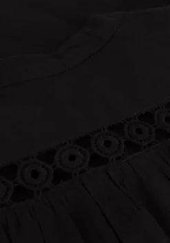 zwarte summum midi jurk dress cotton voile