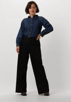 zwarte summum pantalon trousers viscose blend stretch